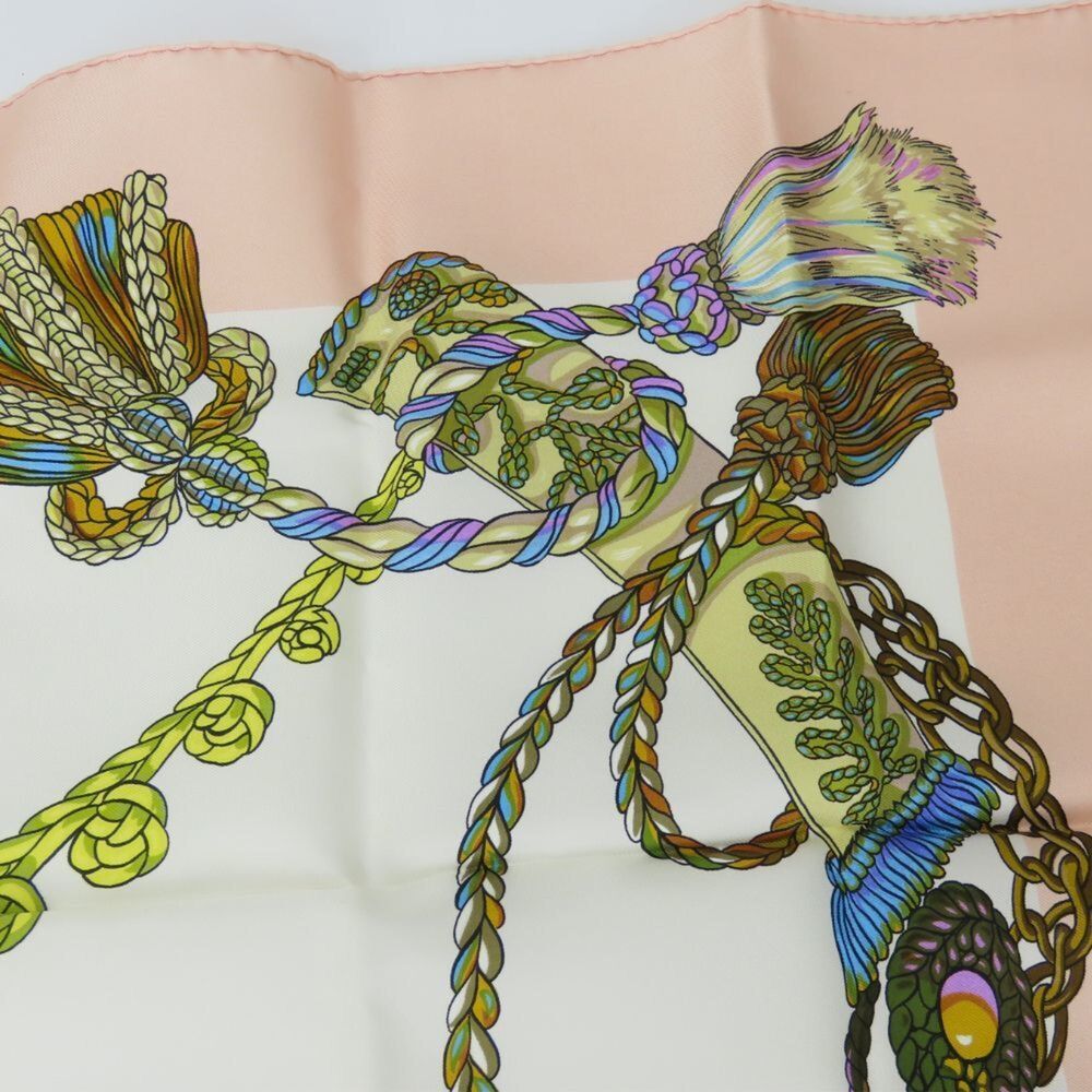 HERMES Authentic Pink Silk Scarf - Picture 8 of 10